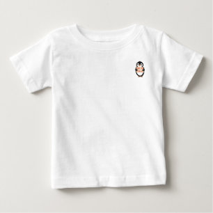 Nice to meet with me: Customisable penguin sign Baby T-Shirt