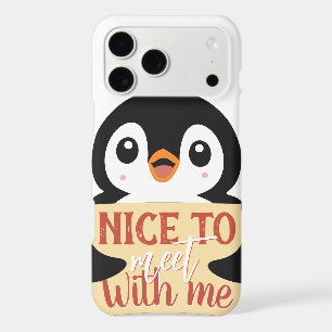 Nice to meet with me: Customizable penguin sign