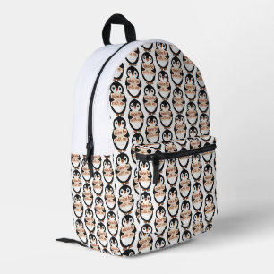 Nice to meet with me - Penguin Sign Printed Backpack