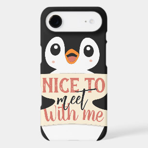 Nice to meet with me: personalised penguin sign