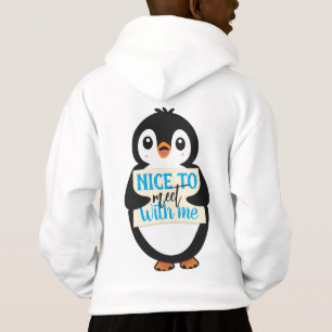 Nice to meet with me: personalised penguin sign