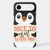 Nice to meet with me: personalized penguin sign