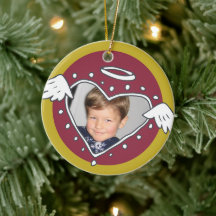 Nice Until Proven Naughty Ceramic Circle Ornament