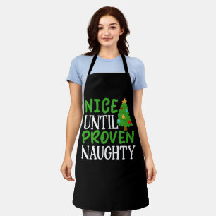 Nice Untill Naughty Christmas Design-81054 Apron