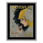 Nice Vintage Photoplay Magazine Cover Poster