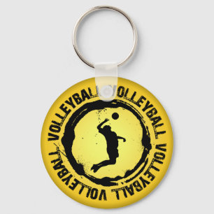 Nice Volleyball Seal (Male) Key Ring