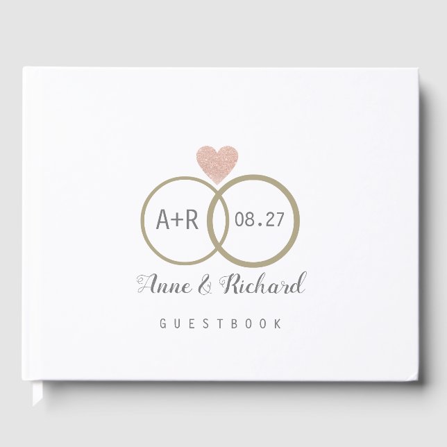 nice wedding guest messages love book (Front)