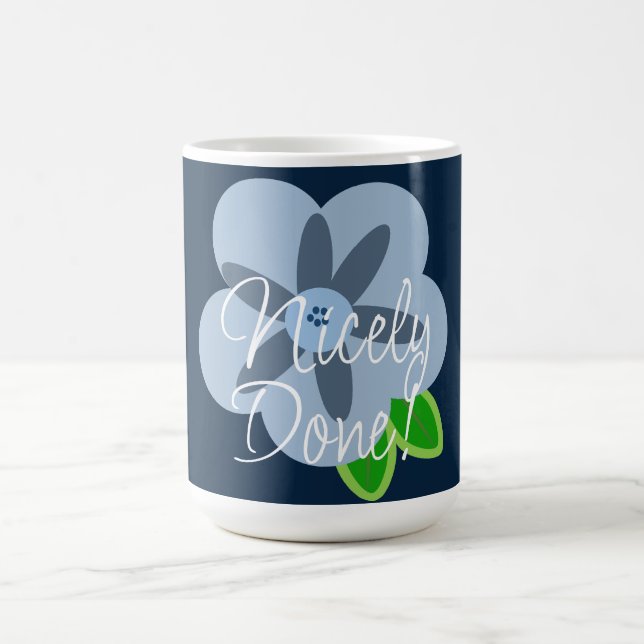 Nicely Done Blue Flower Mug (Center)