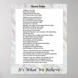Nicene Creed Poster 16"x20" 