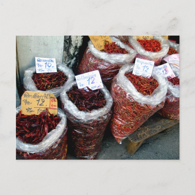 Nicey Spicy, Thai chilies Postcard (Front)