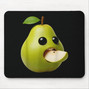Niche Fruits Funny Pear Meme Brainrot Surreal Mouse Pad