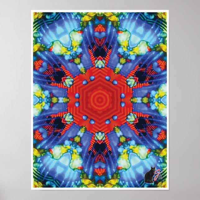 Niche Kinetic Collage Kaleidoscope Poster (Front)