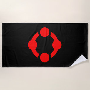 Niche Pride Flag (Black) Beach Towel