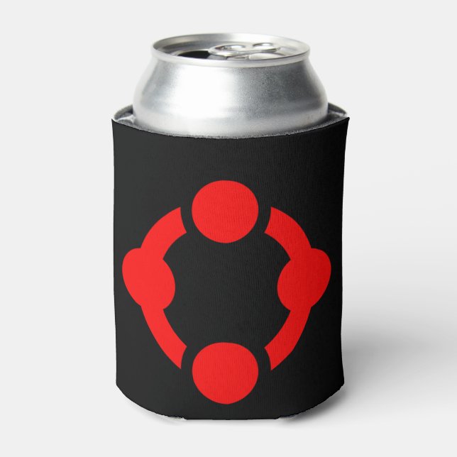 Niche Pride Flag (Black) Can Cooler (Can Front)