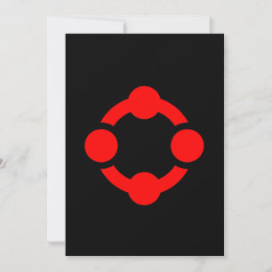 Niche Pride Flag (Black) Holiday Card