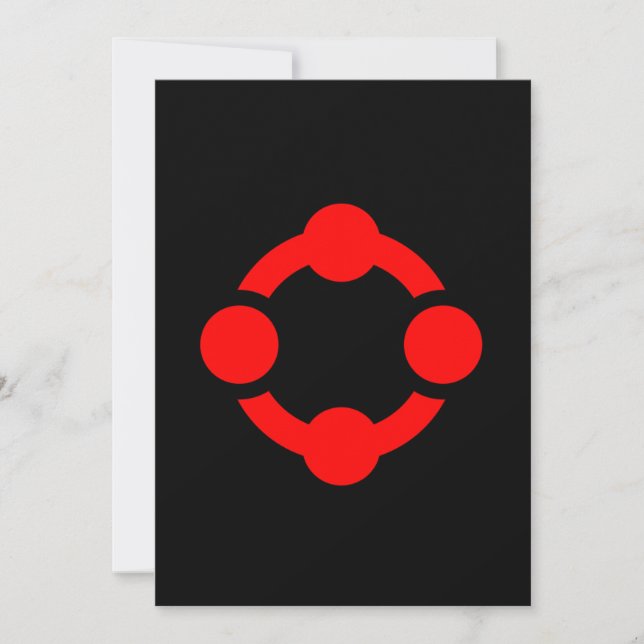 Niche Pride Flag (Black) Holiday Card (Front)