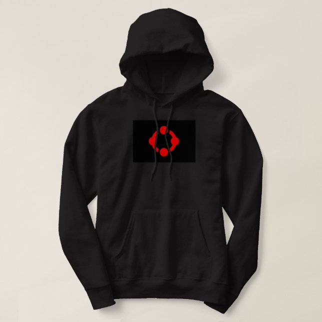 Niche Pride Flag (Black) Hoodie (Design Front)