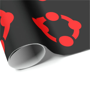 Niche Pride Flag (Black) Wrapping Paper
