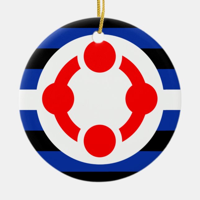 Niche Pride Flag (Original) Ceramic Ornament (Front)