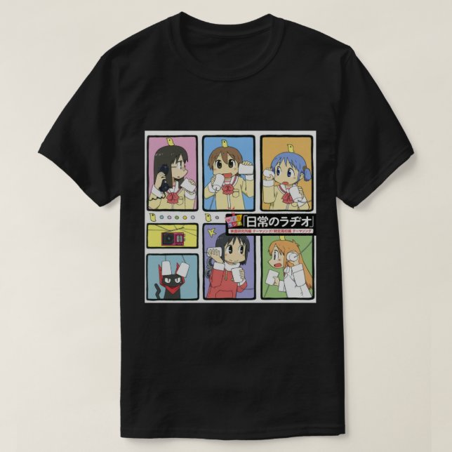 Nichijou - All Characters   T-Shirt (Design Front)