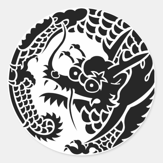 Nichiren Sect Ryu no Maru Classic Round Sticker (Front)