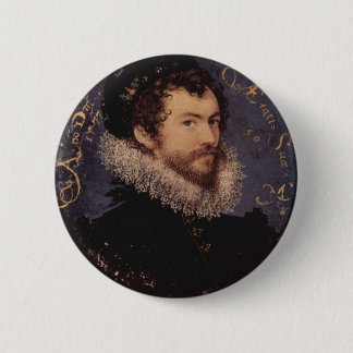 Nicholas Hilliard, Self-Portrait, 1577 6 Cm Round Badge