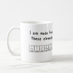 Nicholas periodic table name mug