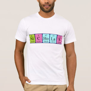 Nicholas periodic table name shirt