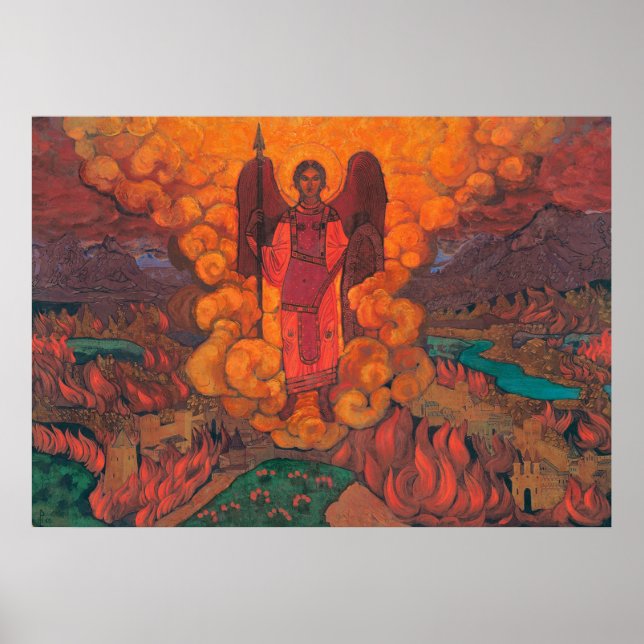 Nicholas Roerich Last Angel Large Canvas Giclee Pr Poster (Front)