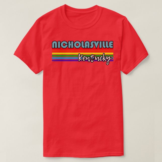 Nicholasville Kentucky Pride  Nicholasville LGBT G T-Shirt (Design Front)