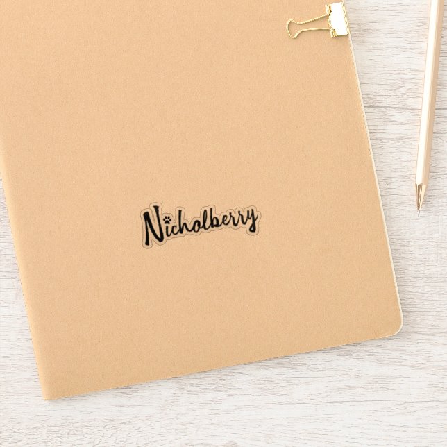 Nicholberry Sticker - Glossy Transparent (Notebook)