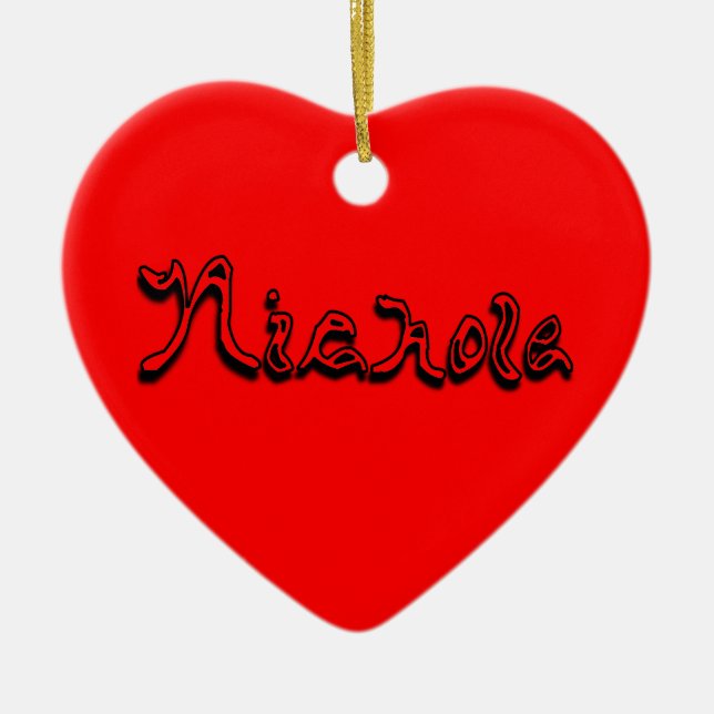 Nichole Ornament (Front)