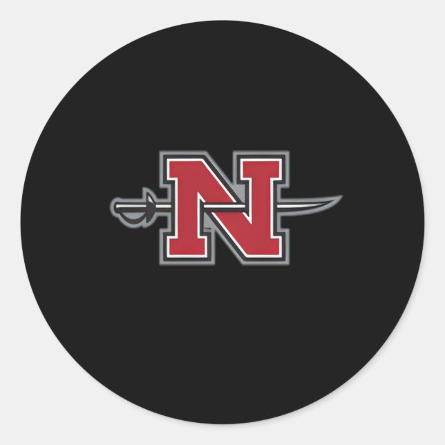 Nicholls State Colonels Left Chest Icon Classic Round Sticker (Front)