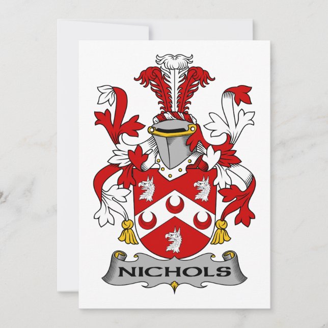 Nichols Family Crest (Front)