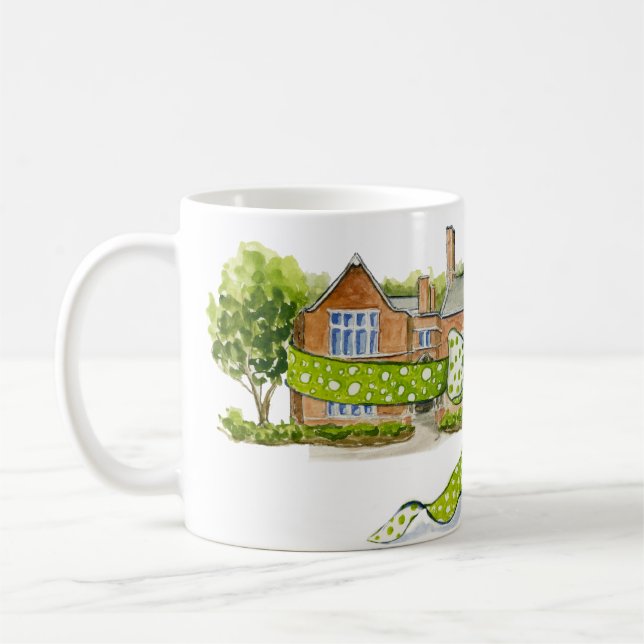 Nichols School with a bow Coffee Mug (Left)