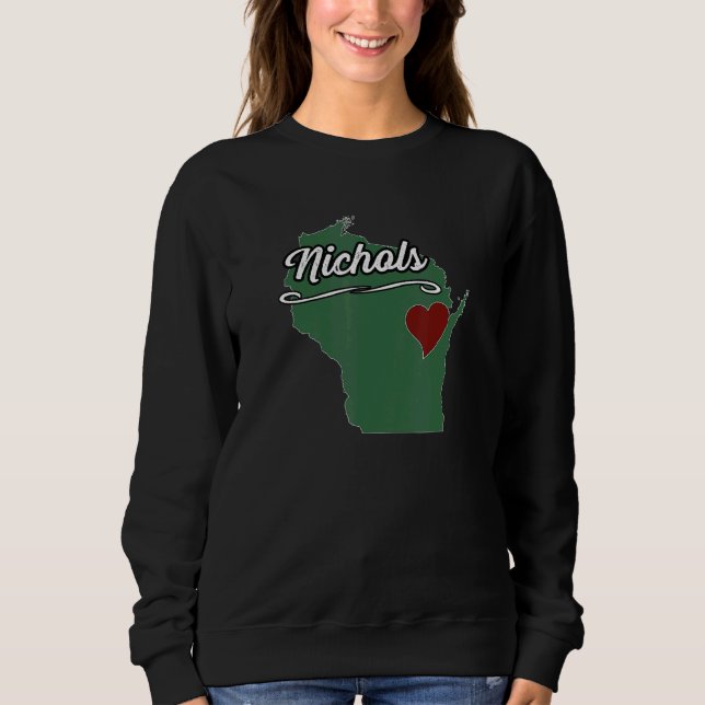 NICHOLS  Wisconsin WI USA  City State Souvenir Sweatshirt (Front)