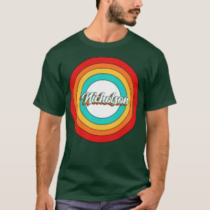 Nicholson Name Shirt Vintage Nicholson Circle