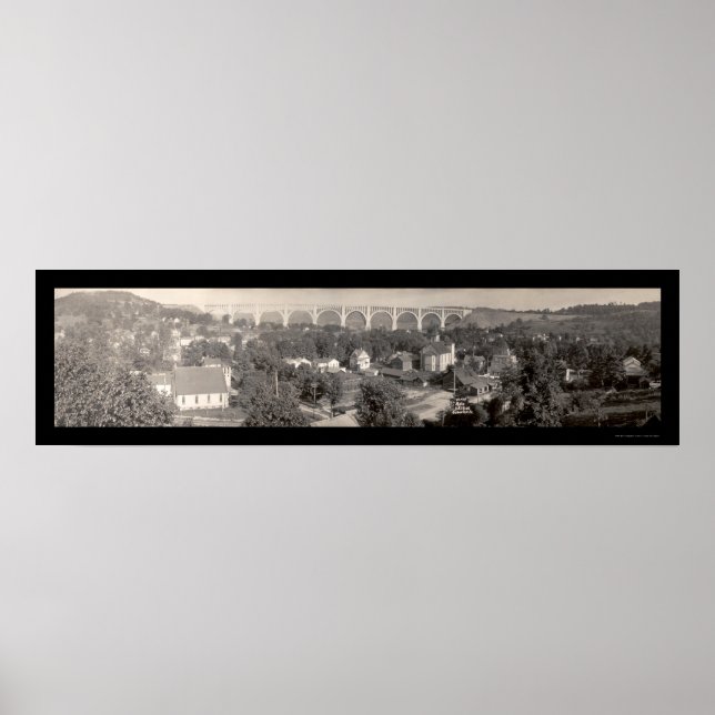 Nicholson Viaduct PA Photo 1915 Poster (Front)