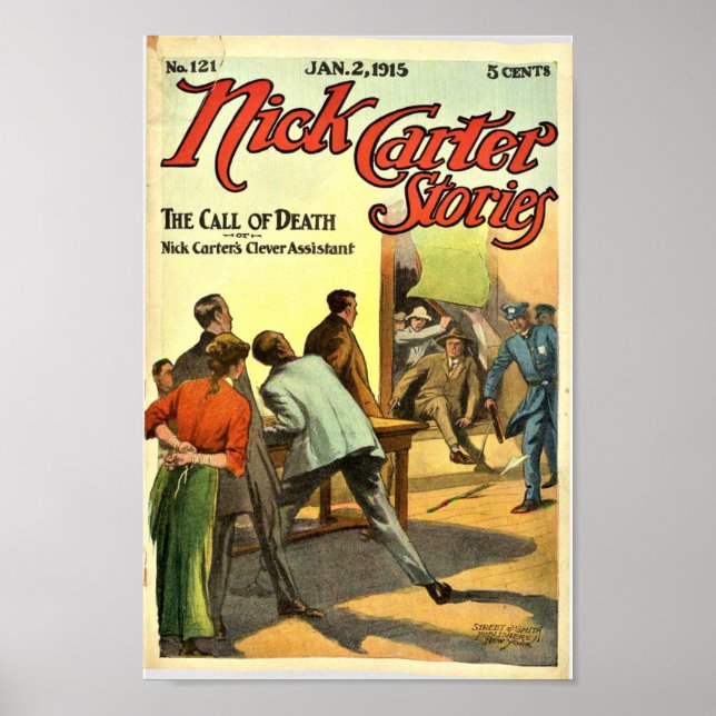 Nick Carter Stories 121 - The Call Of Death Poster (Front)