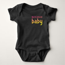 NiCK DAViD baby - Black Dual-Sided Snap Tee