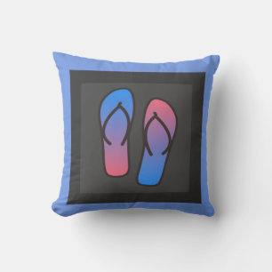 NiCK DAViD - Blue Lagoon Flip-Flop Pillow