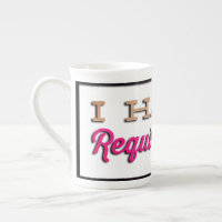 NiCK DAViD - Requirements Bone China Cup