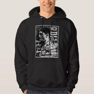 Nick Diaz Black and White Drawing Classic  Hoodie