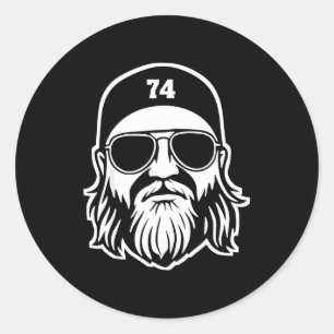 Nick Mangold A True Jet 74 Apparel  Classic Round Sticker