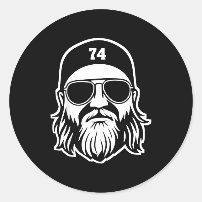 Nick Mangold A True Jet 74 Apparel  Classic Round Sticker (Front)