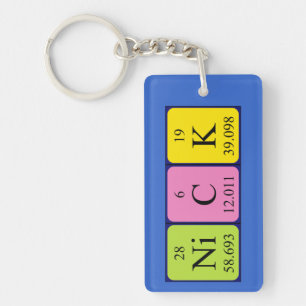 Nick periodic table name keyring