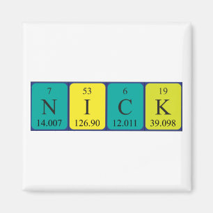 Nick periodic table name magnet