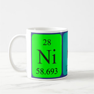 Nick periodic table name mug
