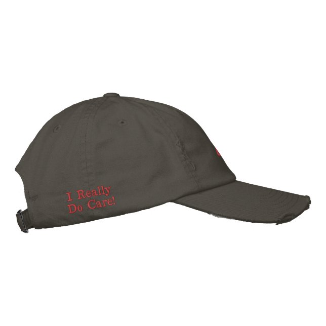 Nickel -USA - I Really do Care Embroidered Hat (Right)