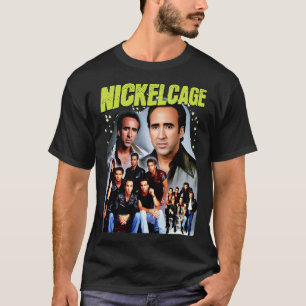 NICKELCAGE PARODY Funny Retro 2000s Glamour Shot T T-Shirt